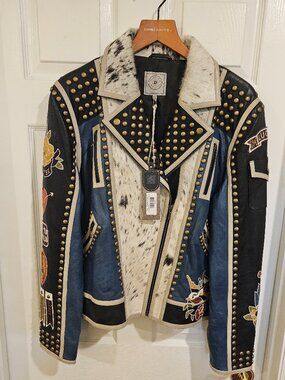 Double D Ranch Midnight Cowboy Jacket 2X 100% SHEEP